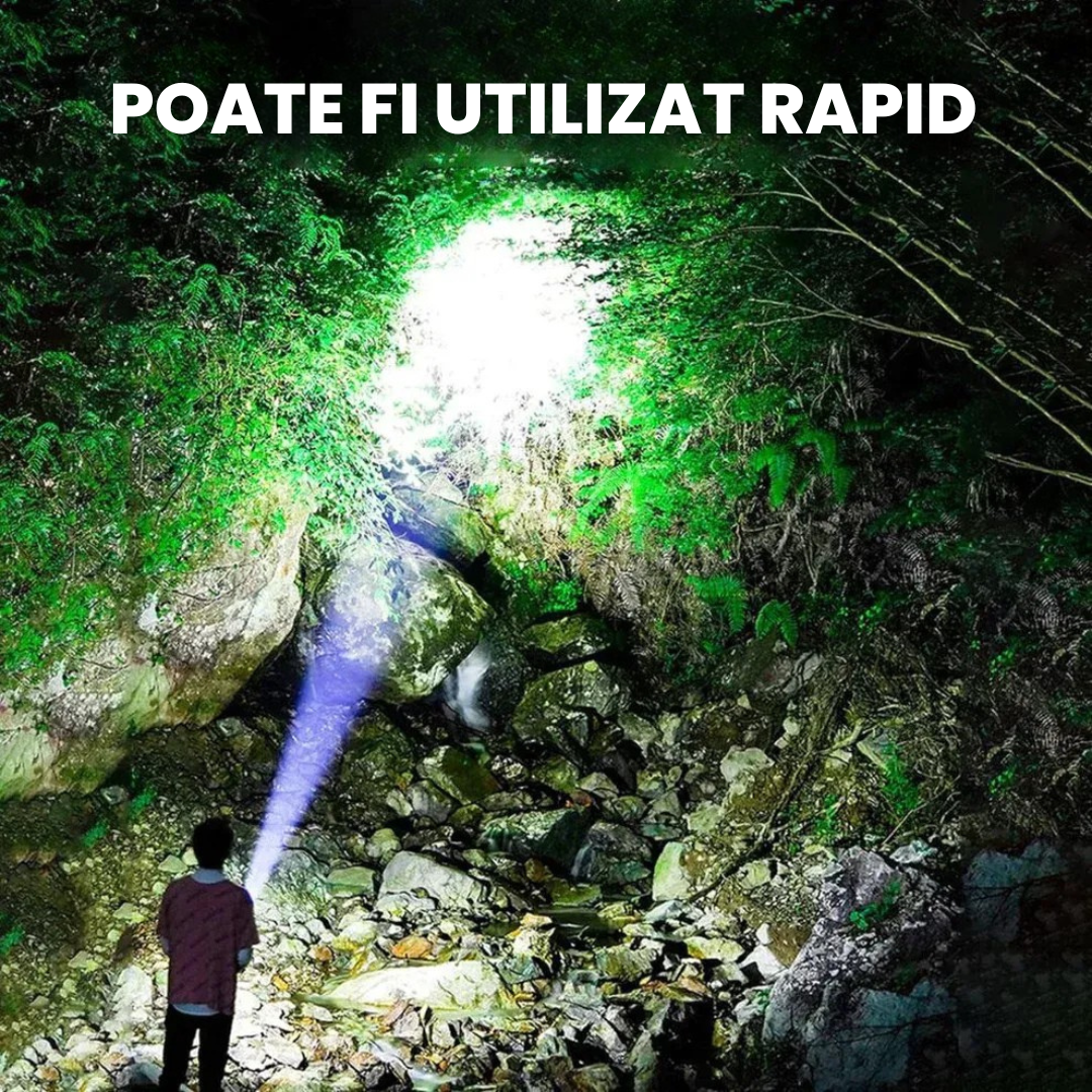 Lanternă MaxForce™ (lanternă tactică cu laser) OFERTĂ 2X1