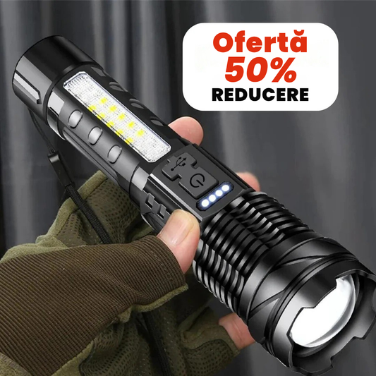 Lanternă MaxForce™ (lanternă tactică cu laser) OFERTĂ 2X1