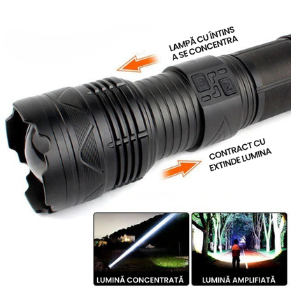 Lanternă MaxForce™ (lanternă tactică cu laser) OFERTĂ 2X1